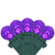 LED G12 Berry Christmas Lights - Purple - 16' Green Wire - 50 ct - IMAGE 1