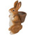 Standing Bunny Carrying a Basket Outdoor Garden Statue - 16.75" - IMAGE 4
