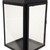 Metal Candle Lanterns with Handles - 12.75" - Black - Set of 3