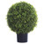 22" Artificial Potted Boxwood Topiary Ball - IMAGE 1