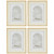 Textured Picture Frames - for 5" x 7" Photos - Beige and Cream - Set of 4 - IMAGE 1