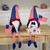 Stars and Stripes Patriotic Gnomes with Dangling Legs - 21.25" - Set of 2 - IMAGE 2