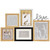 Wooden "Love" Wall Collage Photo Frame - 20.75" - Beige and Black - IMAGE 1