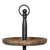 2 Tiered Decorative Tabletop Tray Stand - 14.25" - Brown and Black
