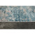 Distressed Rectangular Area Throw Rug Runner - 2.5' x 10' - Gray and Teal Blue - IMAGE 5