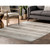 Tribal Rectangular Area Throw Rug Runner - 2.5' x 10' - Cream and Brown