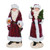 Set of 2 Red Christmas Santa Claus Set Figurines 11" - IMAGE 1