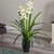 3.25' Artificial Cymbidium Orchid Plant in Black Planter - IMAGE 2
