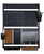 Matte Metal Wall Organizer - 36.5" - Black and Silver - IMAGE 1