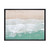Framed Beach Wave Canvas Wall Art - 16" x 24" - Black - IMAGE 1