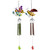 Pink and Green Bees Outdoor Garden Windchimes - 30" - Set of 2 - IMAGE 5