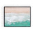 Framed Beach Wave Canvas Wall Art - 24" x 32" - Champagne - IMAGE 5