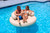 Cloud Oxford Fabric Inflatable Swimming Pool Island Chaise Float - 60" - Beige - IMAGE 4