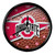 11.5" Red and Brown NCAA Ohio State Buckeyes Wall Clock - IMAGE 1