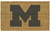 NCAA Michigan Wolverines Rectangular Coir Door Mat 29.5" x 19.5" - IMAGE 1