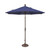 7.5ft Outdoor Patio Octagon Sunbrella Market Umbrella with Bronze Push Button Tilt, Blue - IMAGE 1