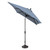 10ft Outdoor Patio Rectangle Sunbrella Market Umbrella with Black Push Button Tilt, Spa Green