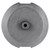12" Gray Round Pewter Finish Add On Umbrella Stand Weight, 30lbs - IMAGE 1