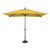 10ft Outdoor Patio Rectangle Market Umbrella with Black Push Button Tilt, Lemon Yellow - IMAGE 1