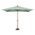 10ft Outdoor Patio Rectangle Sunbrella Market Umbrella with Bronze Push Button Tilt, Spa Green - IMAGE 1