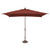 10ft Outdoor Patio Rectangle Market Umbrella with Bronze Push Button Tilt, Brick Red - IMAGE 1