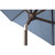 10ft Outdoor Patio Rectangle Sunbrella Market Umbrella with Bronze Push Button Tilt, Red