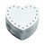 2.5" Silver Plated Heart Shaped Box - IMAGE 1