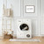 Laundry Wash, Dry, Fold and Put Away Framed Wall Art - 16" x 24" - Black and Brown - IMAGE 2