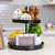 2 Tiered Metal Tabletop Tray - 12.5" - Black - IMAGE 5