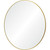 Framed Round Wall Mirror - 48" - Gold and Clear - IMAGE 2