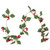 Pre-lit LED Battery Operated Holly and Berry Christmas Garland - 3.5' - Warm White - IMAGE 1