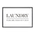 Laundry Wash, Dry, Fold and Put Away Framed Wall Art - 12" x 18" - Champagne - IMAGE 1