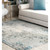 Distressed Rectangular Area Throw Rug - 5.25' x 7.25' - Blue and Gray - IMAGE 2