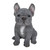 6.25" Sitting French Bulldog Puppy Outdoor Garden Statue - IMAGE 1