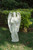 Standing Angel with Folded Hands Outdoor Garden Statue - 28" - White - IMAGE 1