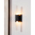 Industrial Style Wall Sconce with Tubular Shade - 7.75" - Black and White - IMAGE 2