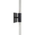 Industrial Style Wall Sconce with Tubular Shade - 7.75" - Black and White