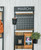 Matte Metal Wall Organizer - 49" - Black, White, and Brown - IMAGE 4