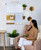 Matte Metal Wall Organizer - 36.5" - White and Gold - IMAGE 5