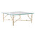 Square Glass Cocktail Table - 47.25" - Gold - IMAGE 5
