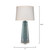 Tapered Table Lamp with Linen Drum Shade - 34.5" - Blue - IMAGE 5