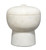 Large Marble Storage Bowl with Lid - 7.25" - White - IMAGE 1