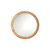 Wood Carved Round Vanity Wall Mirror - 36" - Beige - IMAGE 2