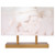 15" White Unique Ghost Horizon Table Lamp with Wooden Stand - IMAGE 1
