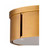 14" Brass Flush Mount Ceiling Light with Diffuser - IMAGE 4
