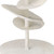 Petals Floor Lamp in White Gesso with Cone Shade in Off White Linen - IMAGE 2