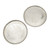 Aluminum Decorative Round Trays - 9.75" - Silver - Set of 2 - IMAGE 3