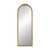 Floral Wooden Framed Arched Floor Mirror - 55.5" - Gold - IMAGE 1