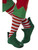 21" Red and White Long Striped Unisex Adult Christmas Socks Accessory - One Size - IMAGE 1