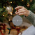 Glittered Swirl Glass Christmas Ball Ornaments - 3" (80mm) - White and Silver - 6ct - IMAGE 4